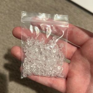 Clear earring backs